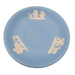 Dudson Hanley Jasper Ware Plate 5.25" Cherubs Lion Bird & Dear Vintage 1945